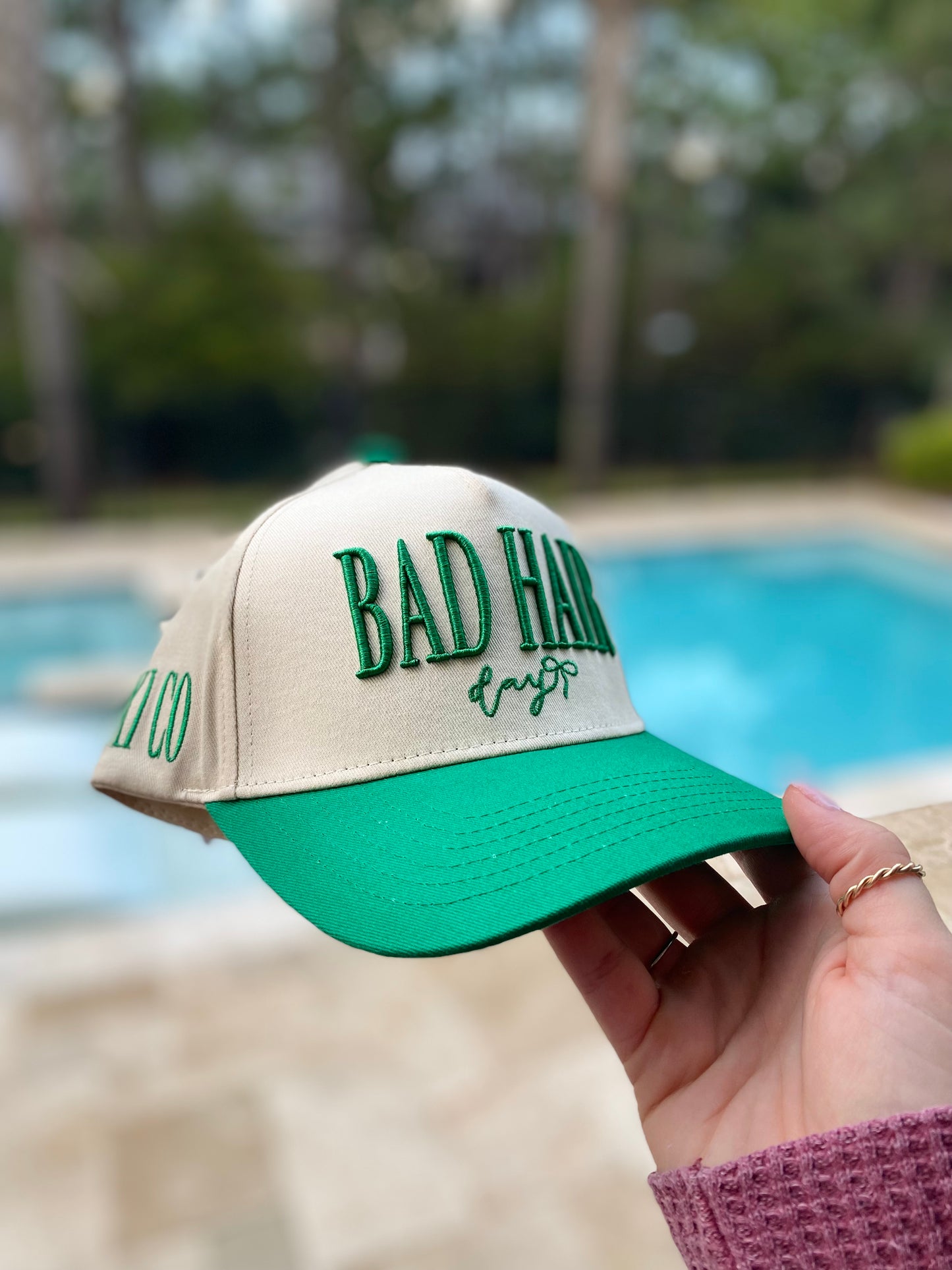 Green Bad Hair Day Hat
