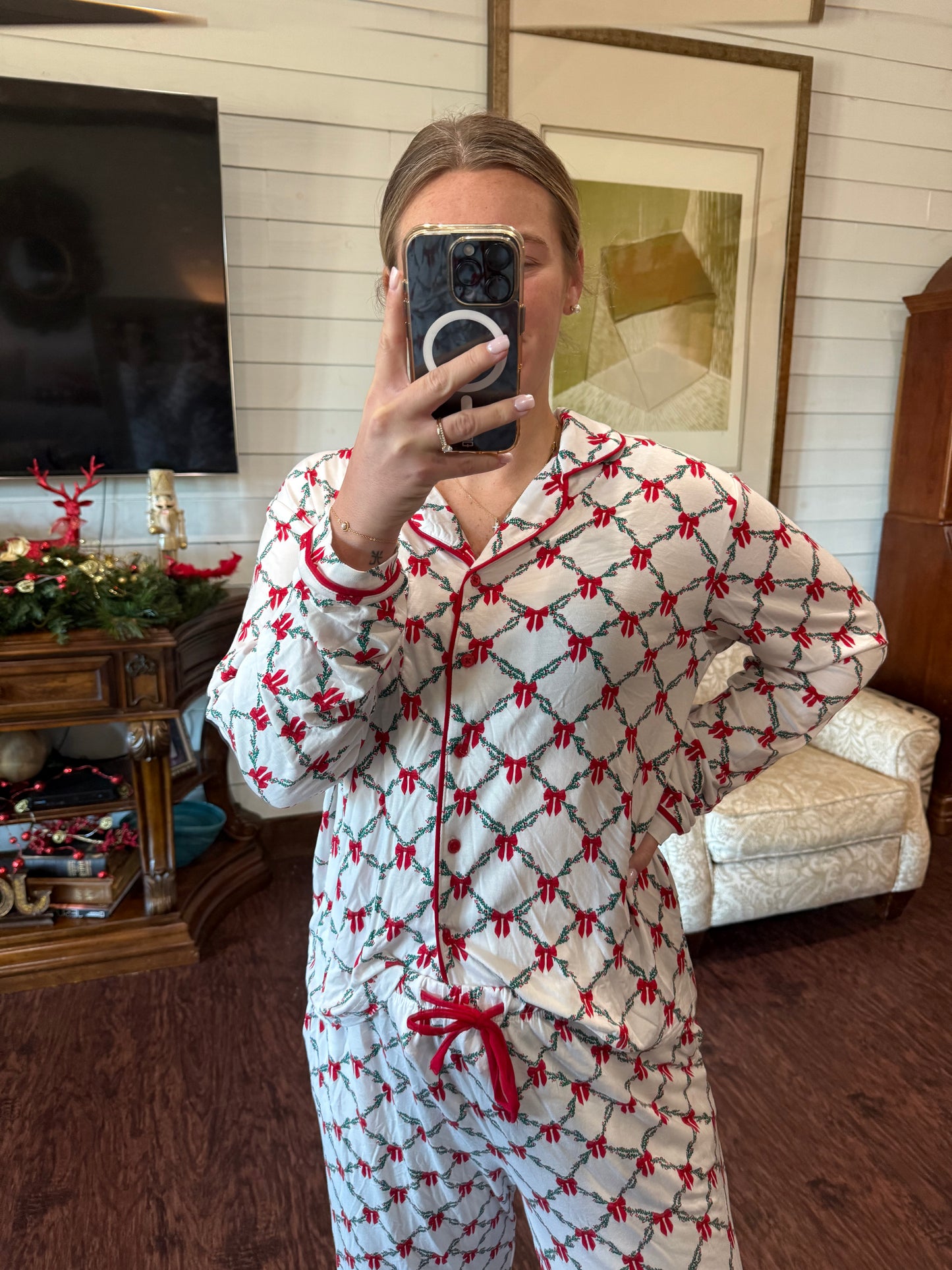 Holiday Trellis Pajama Set