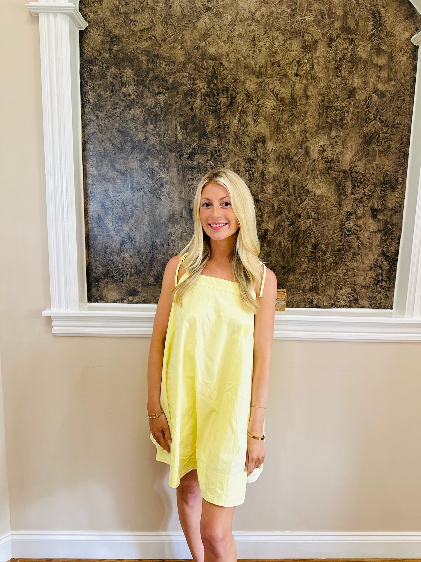 Yellow Mini Dress