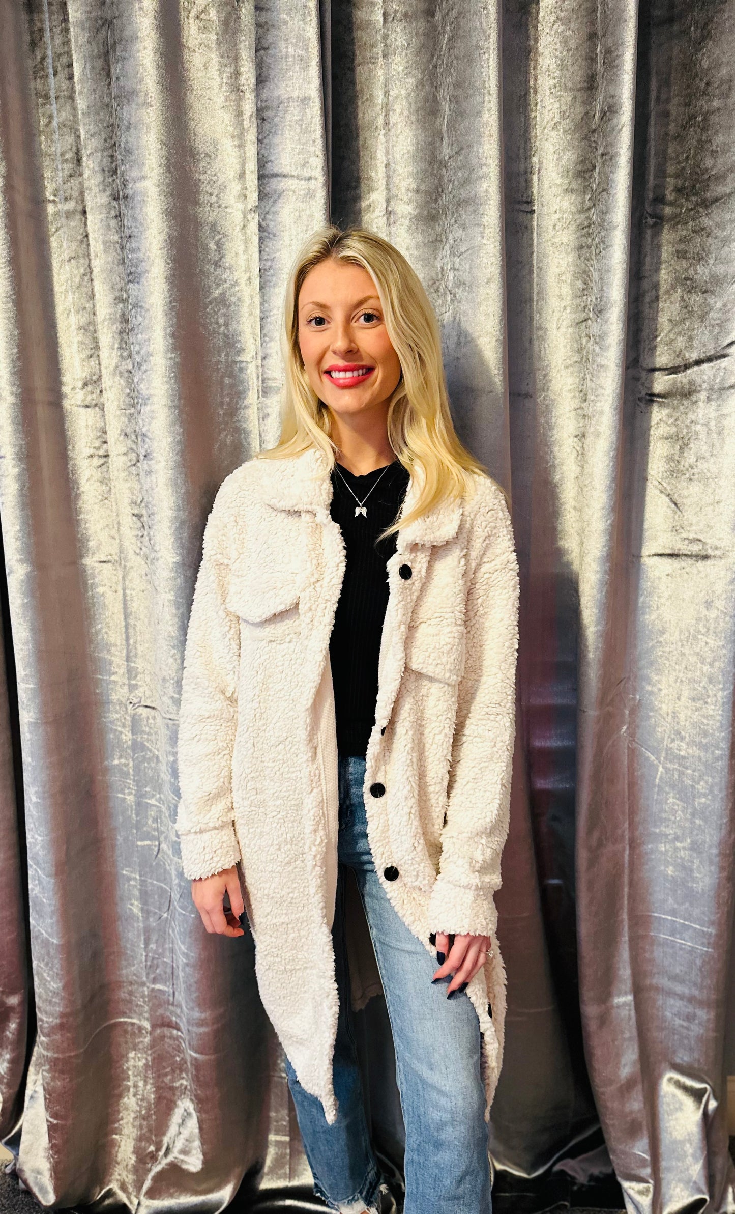 Long Cream Jacket