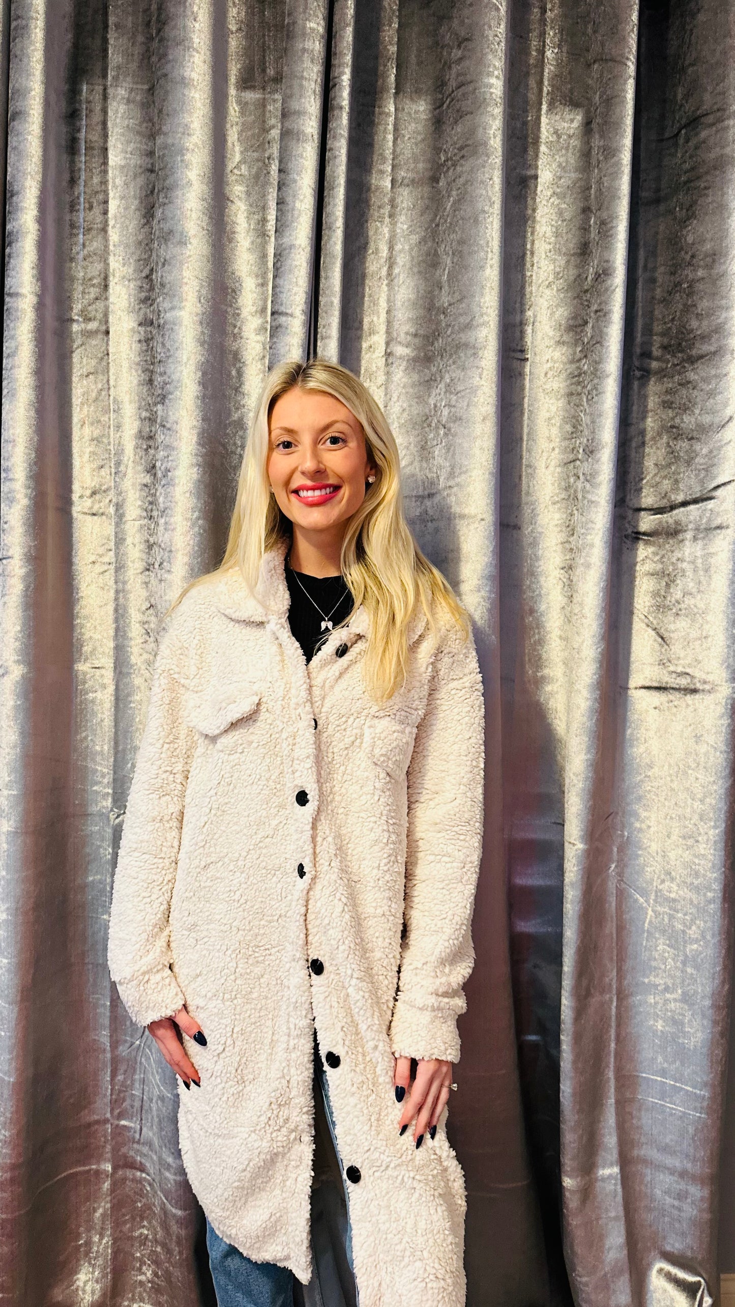 Long Cream Jacket