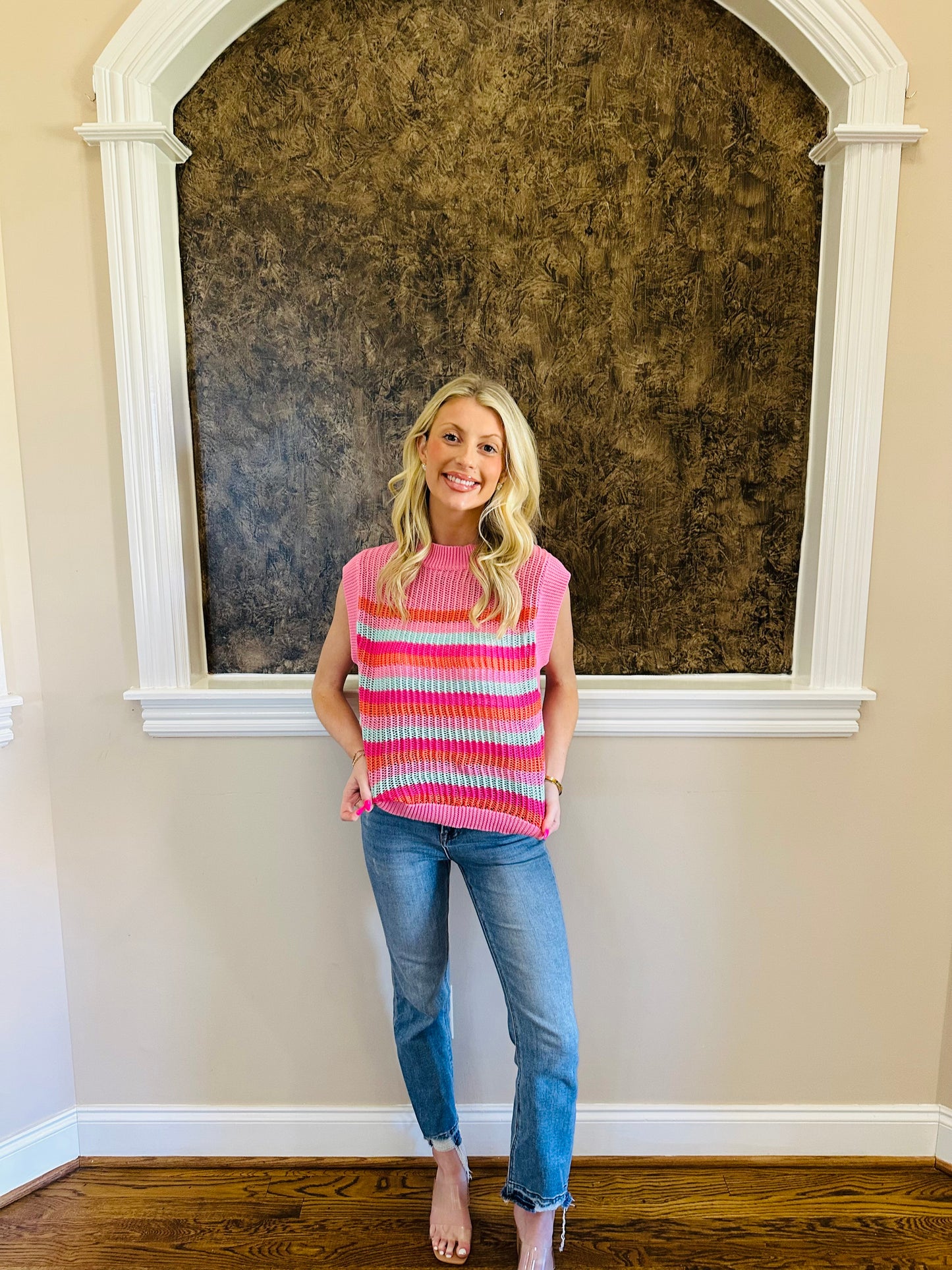 Colorful Knit Top