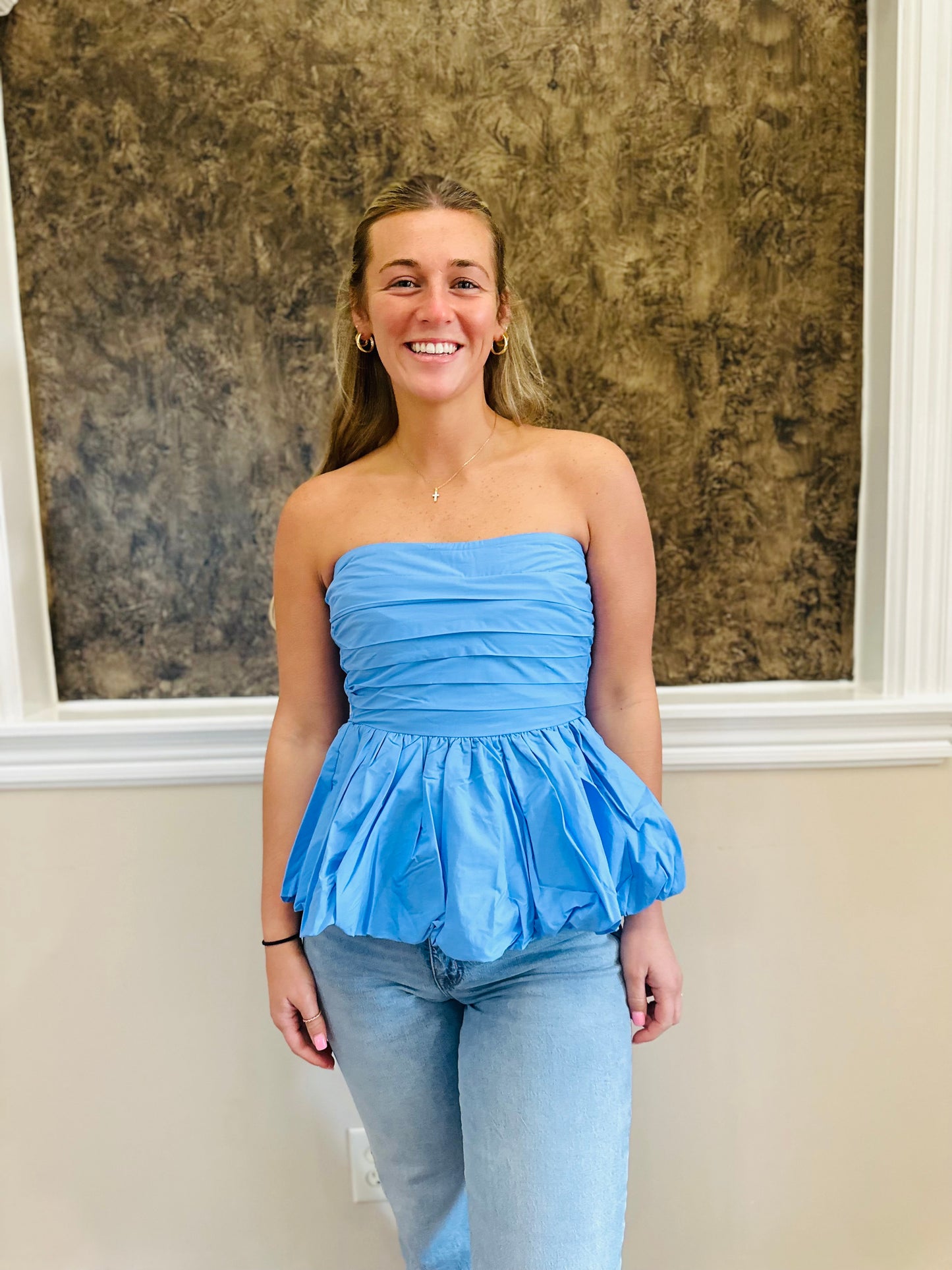 Blue Paige Blouse