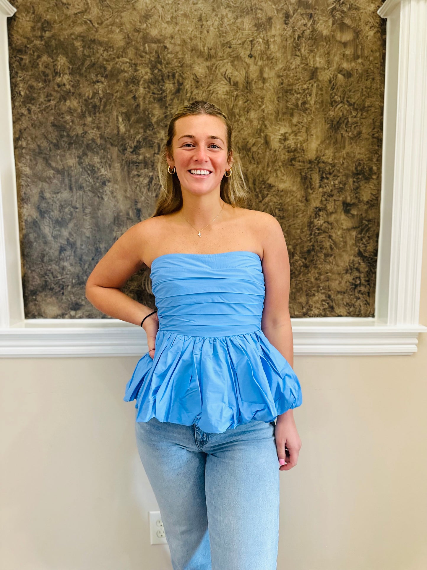 Blue Paige Blouse