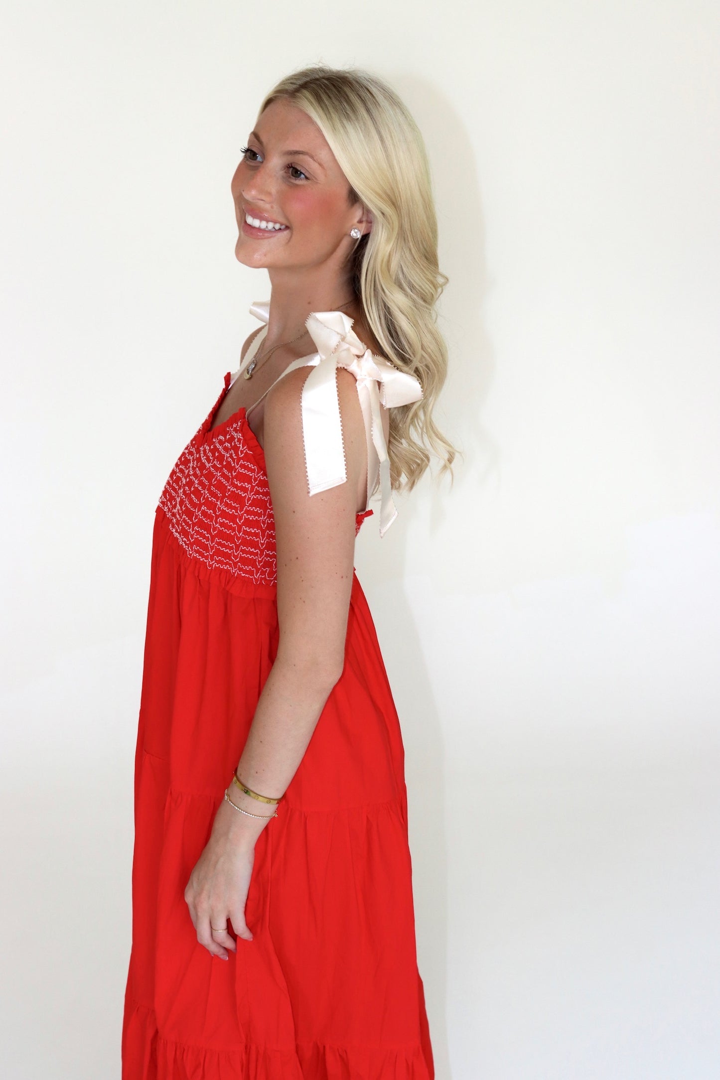 Red Bow Maxi Dress