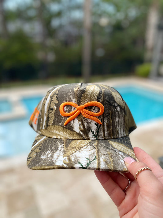 Neon Bow Camo Hat