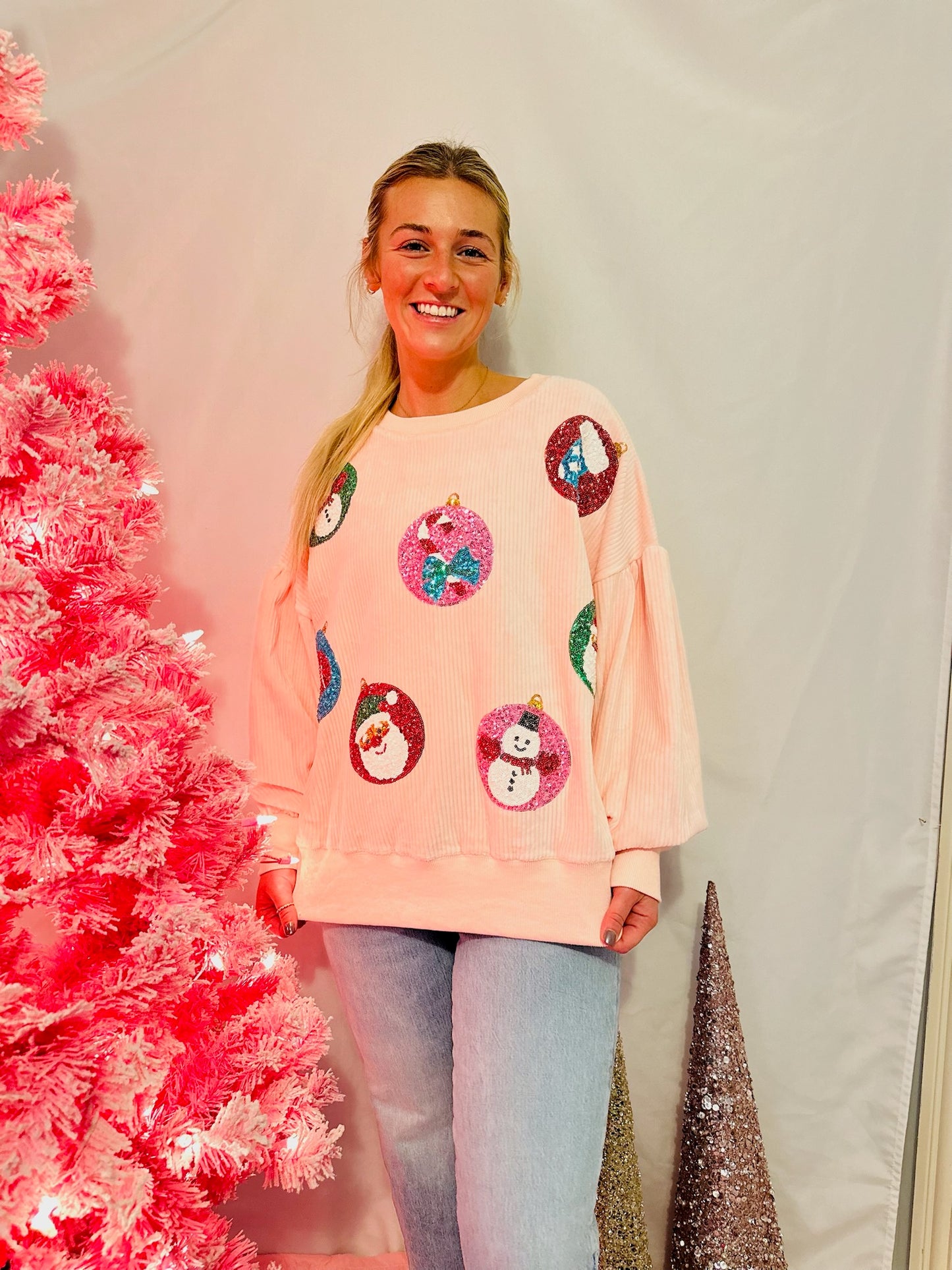 Sparkly Ornament Crewneck