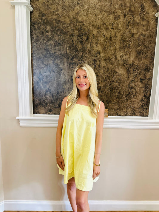 Yellow Mini Dress