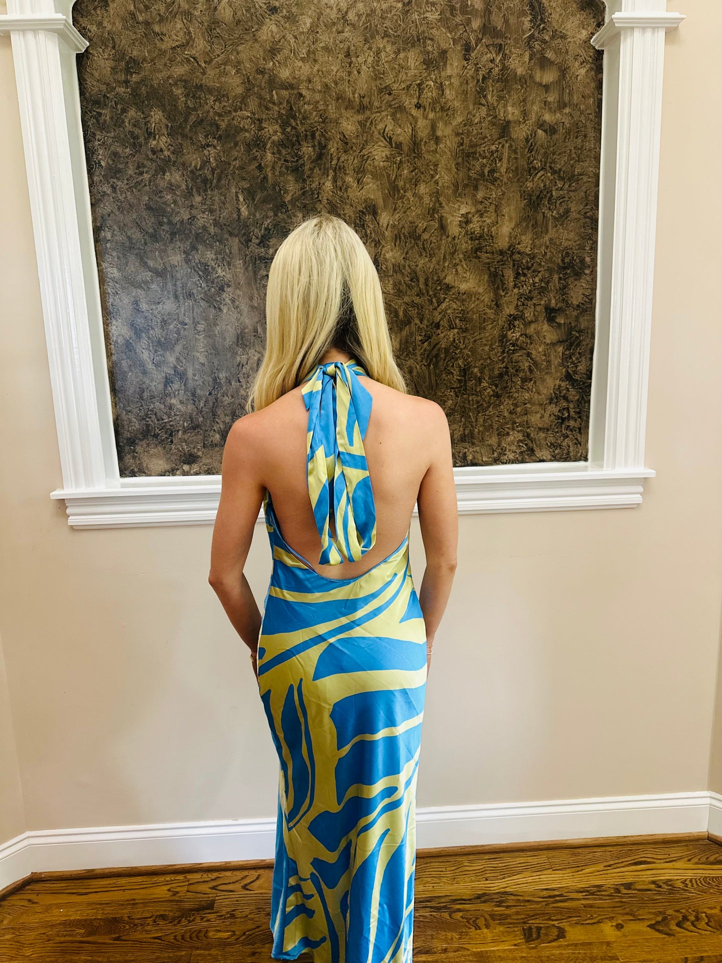 Blue & Yellow Dress